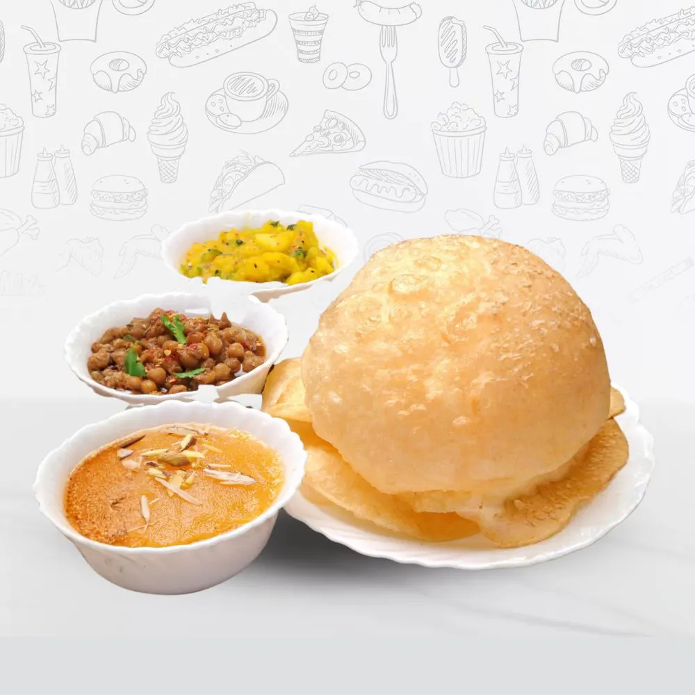 Halwa Puri Platter